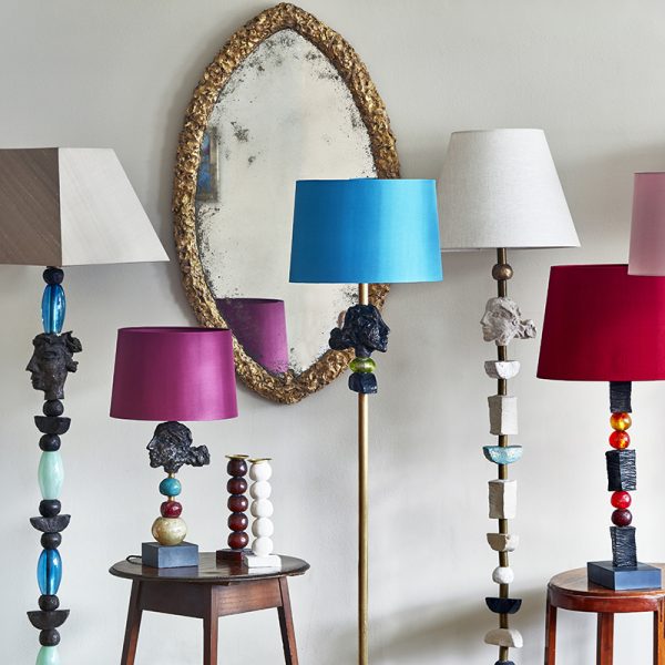Selection of lamps and mirror by Margit Wittig